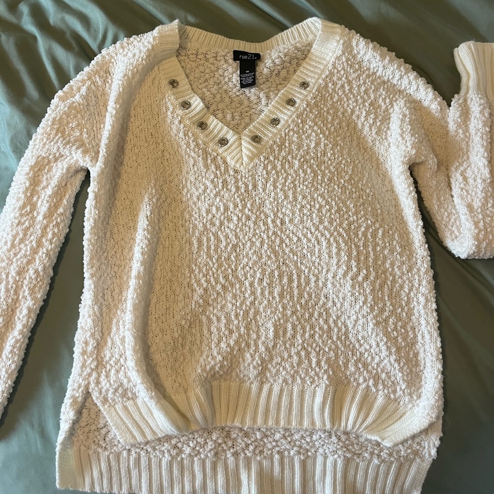 Rue 21 Soft White Sweater
